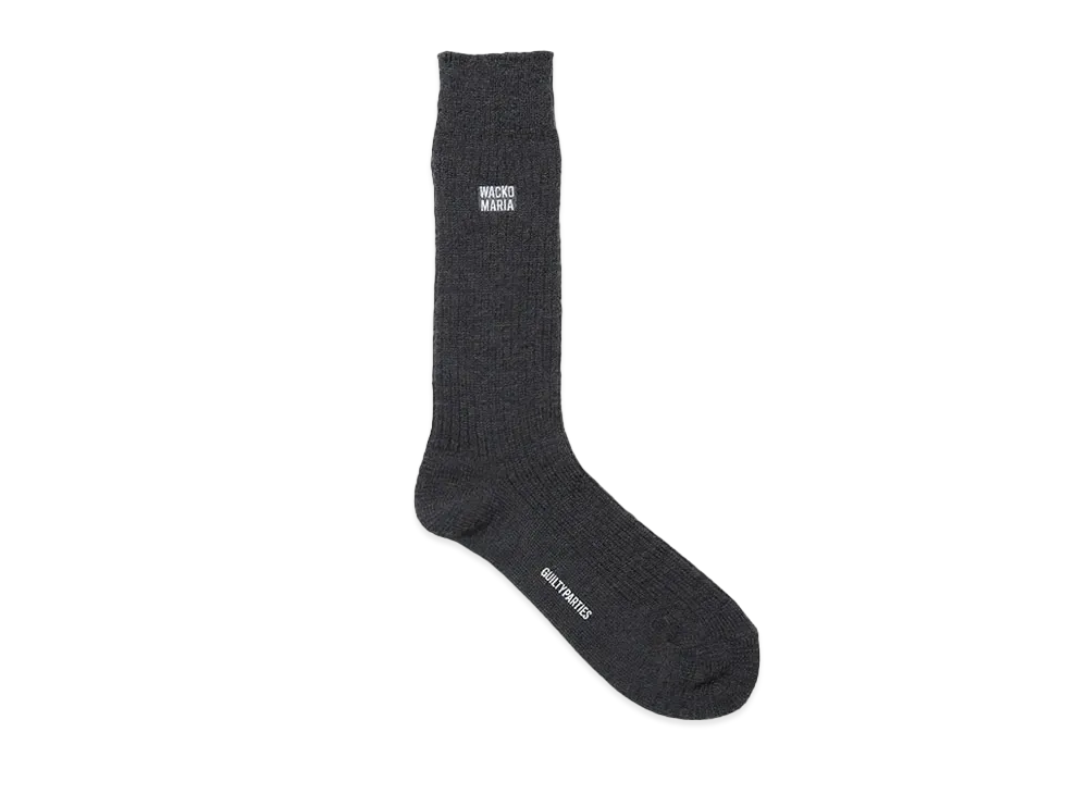 WACKO MARIA Logo Socks "Gray"