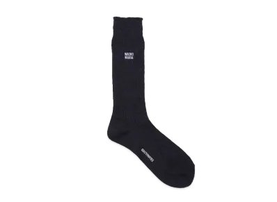 WACKO MARIA Logo Socks "Navy"
