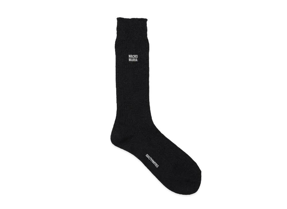 WACKO MARIA Logo Socks "Black"