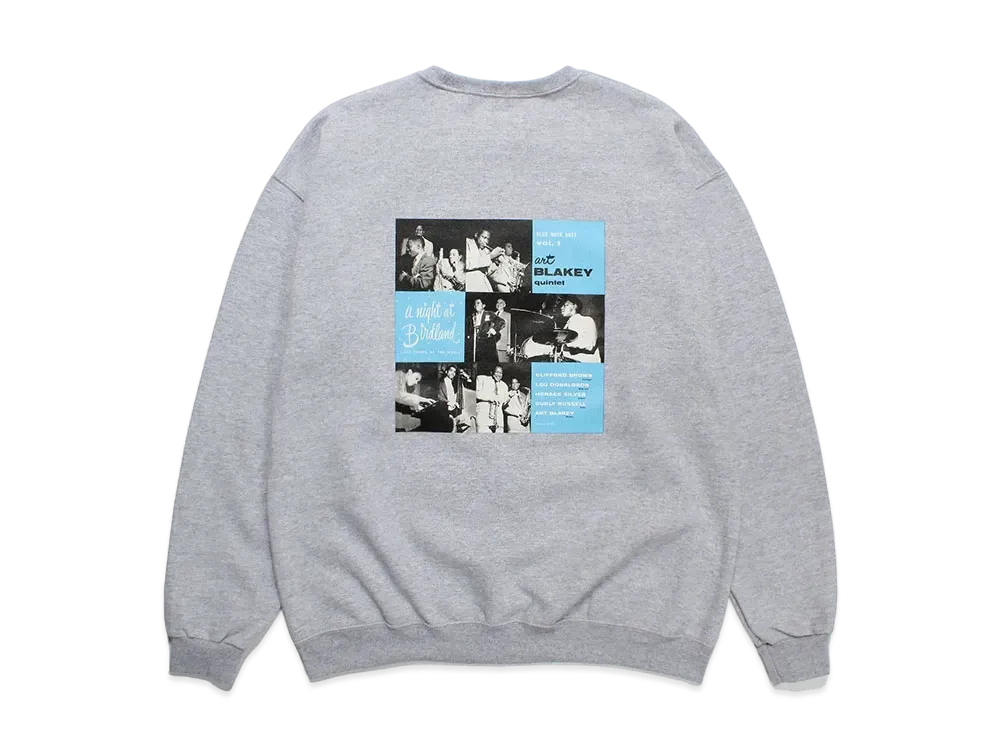 WACKO MARIA BLUE NOTE Sweat Shirt "Gray"