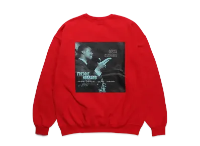 WACKO MARIA BLUE NOTE Sweat Shirt "Red"