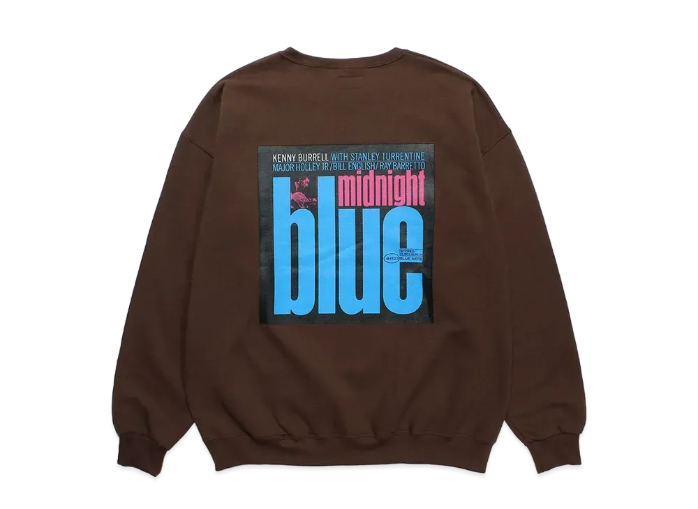 WACKO MARIA BLUE NOTE Sweat Shirt "Brown"