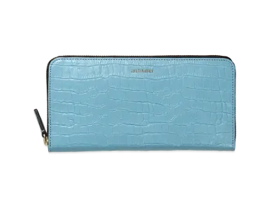 WACKO MARIA x SPEAKEASY / Round Zip Long Wallet "Light Blue"
