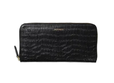 WACKO MARIA x SPEAKEASY / Round Zip Long Wallet "Black"