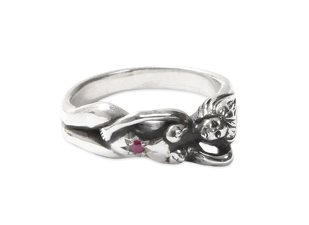 WACKO MARIA Nude Ring "Ruby"