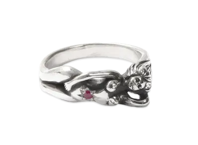 WACKO MARIA Nude Ring "Ruby"