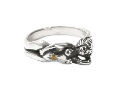 WACKO MARIA Nude Ring "Yellow Sapphire"