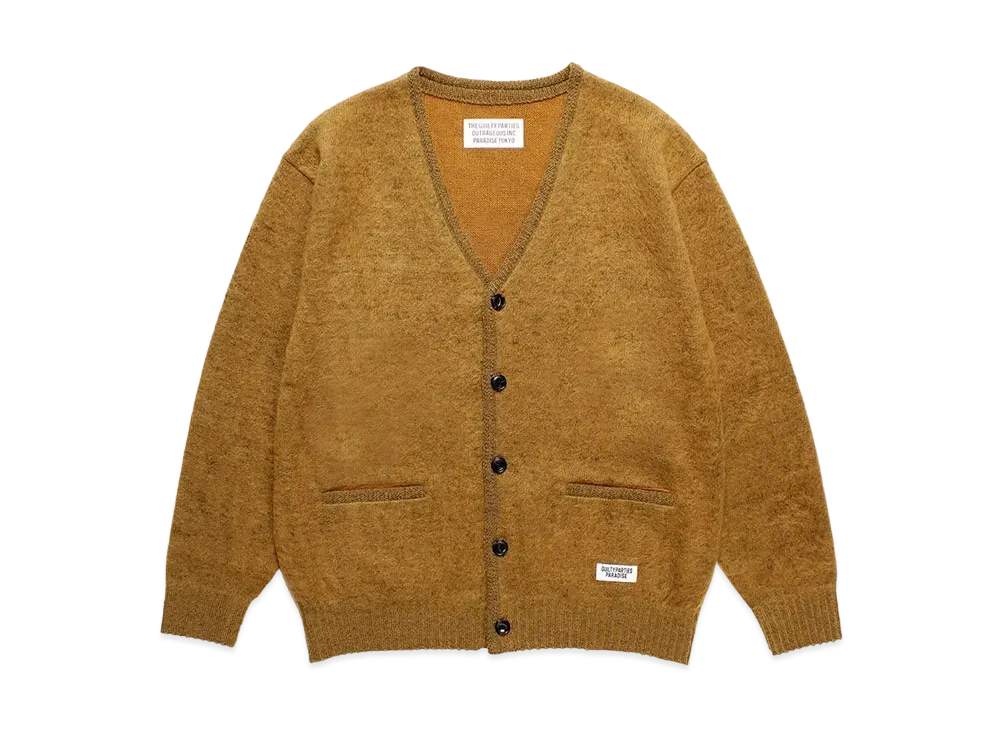 WACKO MARIA Mohair Knit Cardigan "Mustard"