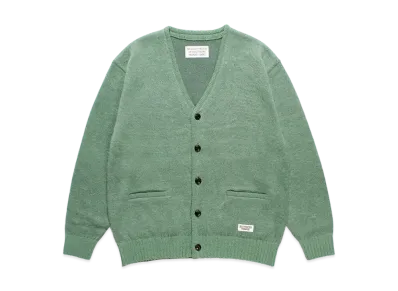 WACKO MARIA Mohair Knit Cardigan "Ash Green"