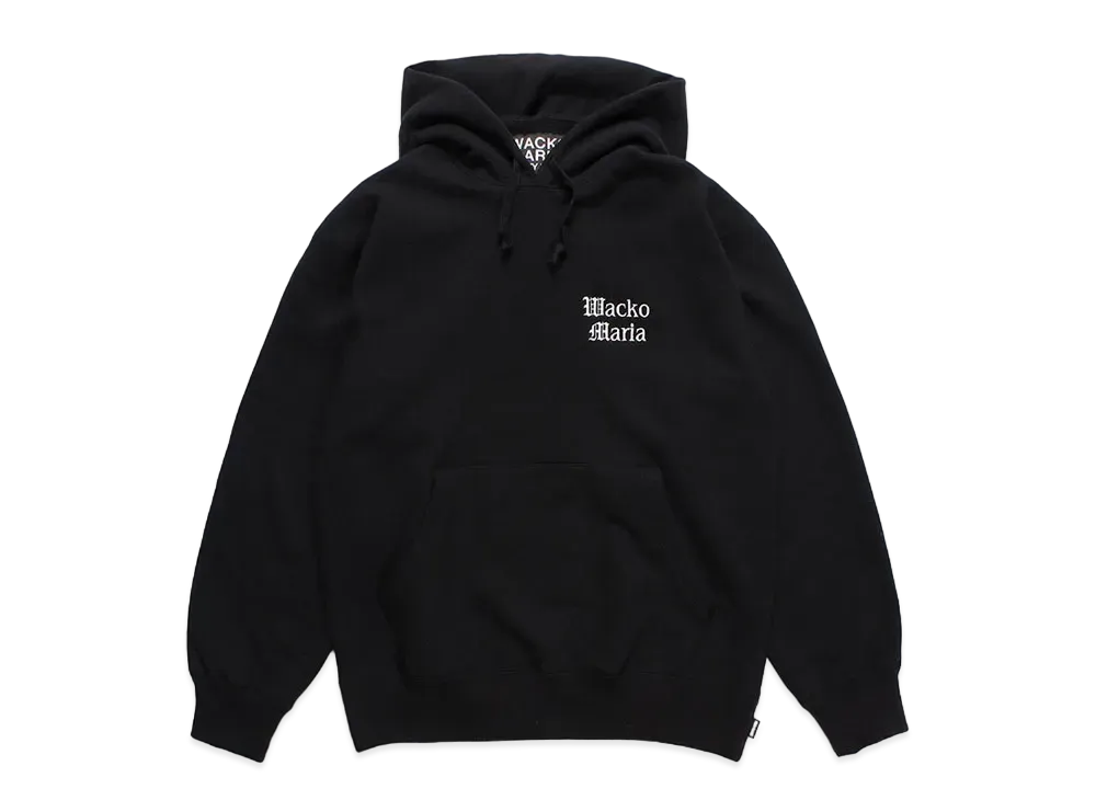 WACKO MARIA Heavy Weight Pull Over Hooded Sweat Shirt "Black"