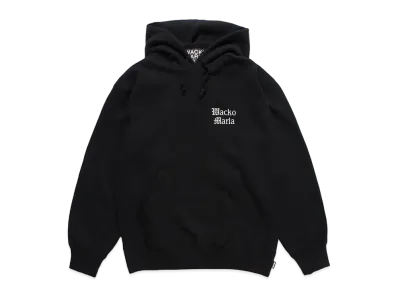 WACKO MARIA Heavy Weight Pull Over Hooded Sweat Shirt "Black"