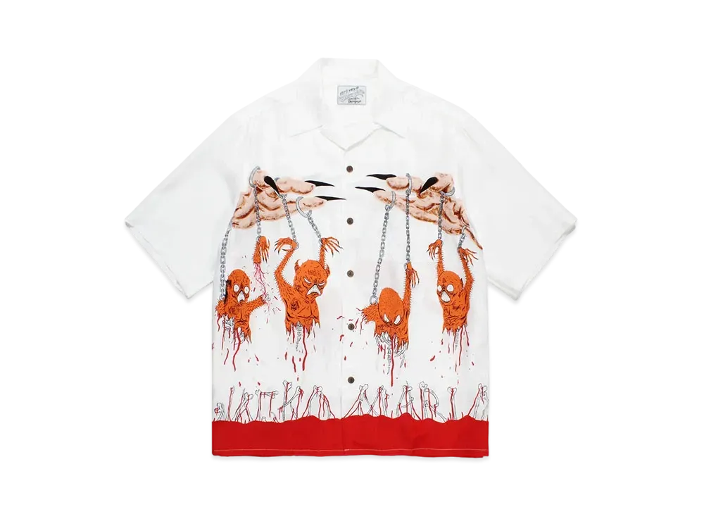 WACKO MARIA x neckface / Hawaiian Shirt "White"