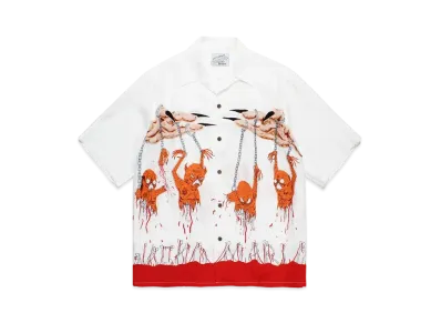 WACKO MARIA x neckface / Hawaiian Shirt "White"