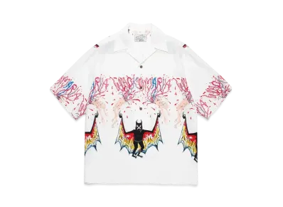 WACKO MARIA x neckface / Hawaiian Shirt "White"