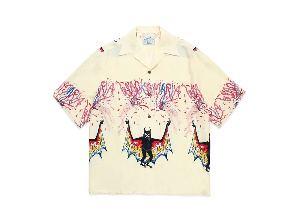 WACKO MARIA x neckface / Hawaiian Shirt "Yellow"