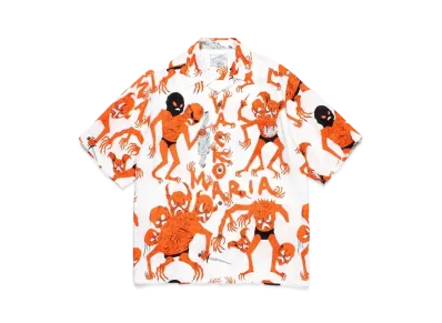 WACKO MARIA x neckface / Hawaiian Shirt "White"