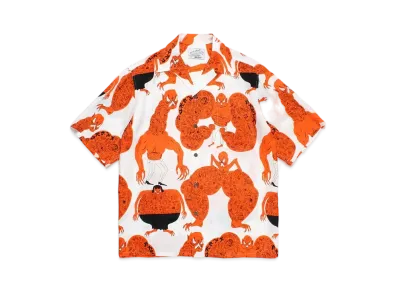WACKO MARIA x neckface / Hawaiian Shirt "White"