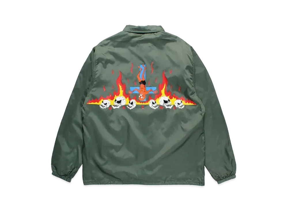 WACKOMARIA NECKFACE COACH JACKET ワコマリア Wacko Maria Men's x Neckface Coach Jacket in Black Wacko Maria
