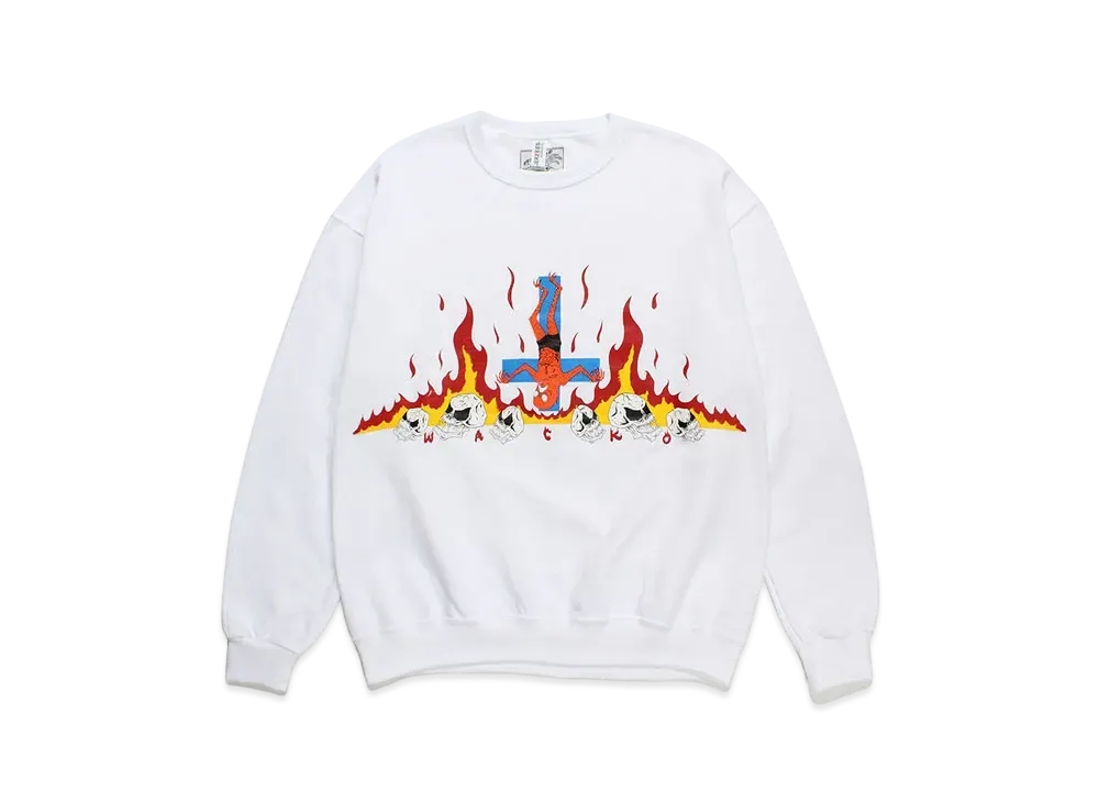 WACKO MARIA x neckface / Sweat Shirt "White"