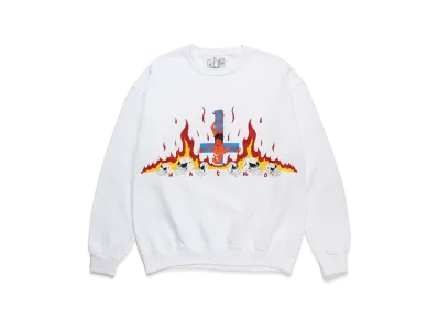 WACKO MARIA x neckface / Sweat Shirt "White"