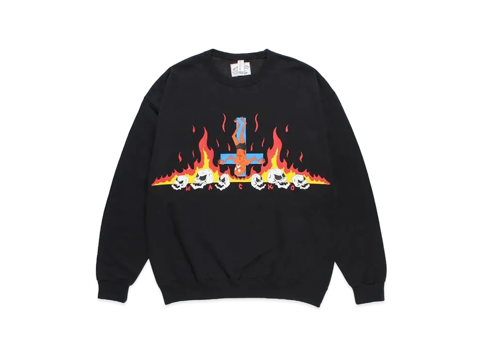 WACKO MARIA x neckface / Sweat Shirt "Black"