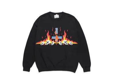 WACKO MARIA x neckface / Sweat Shirt "Black"