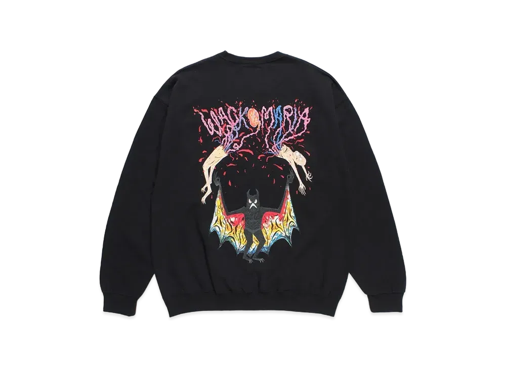 WACKO MARIA x neckface / Sweat Shirt "Black"