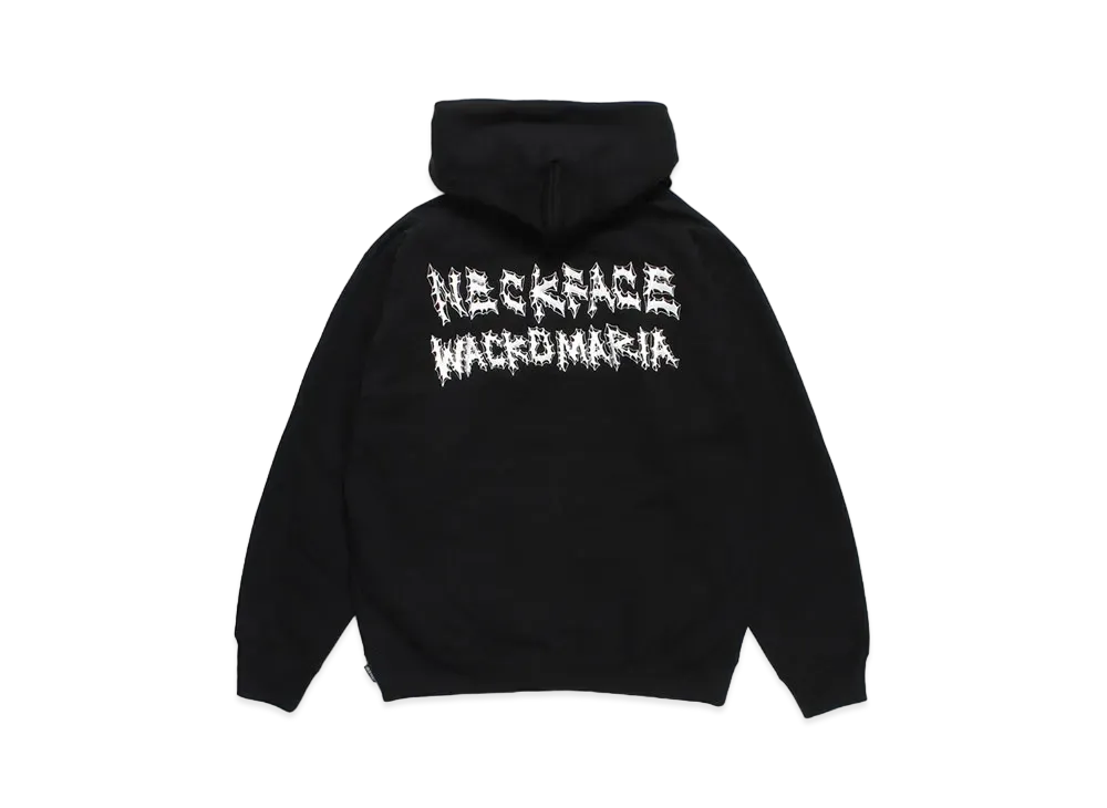 WACKO MARIA x neckface / Heavy Weight Hooded Sweat Shirt "Black"