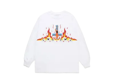 WACKO MARIA x neckface / Long Sleeve T-Shirt "White"
