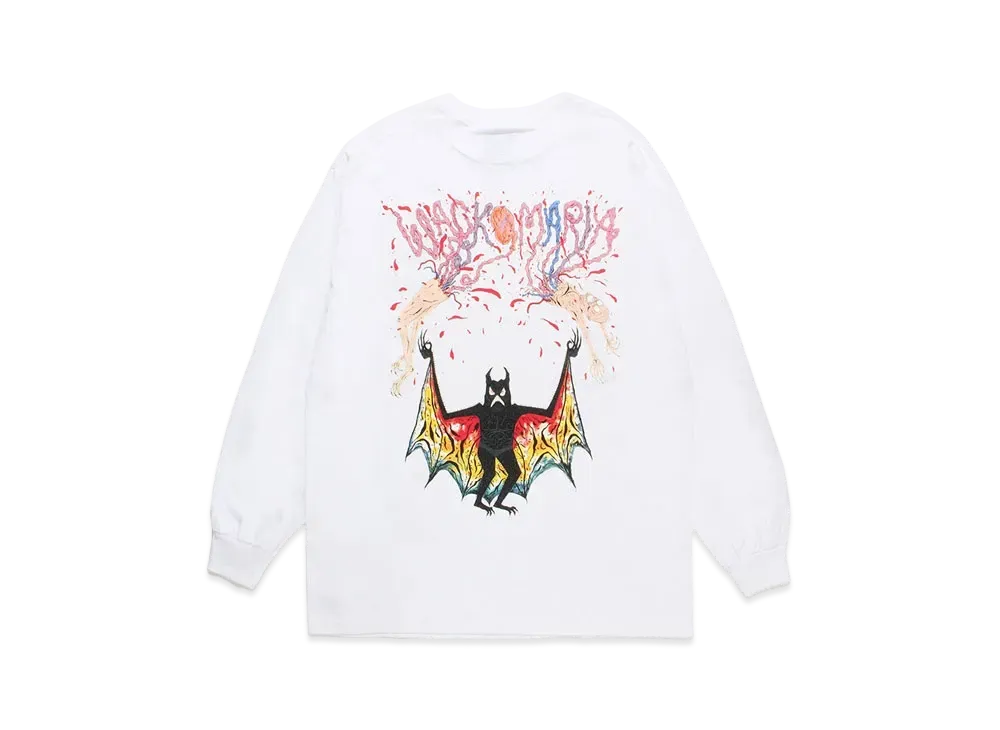WACKO MARIA x neckface / Long Sleeve T-Shirt "White"