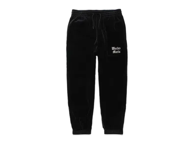WACKO MARIA Velvet Track Pants "Black"