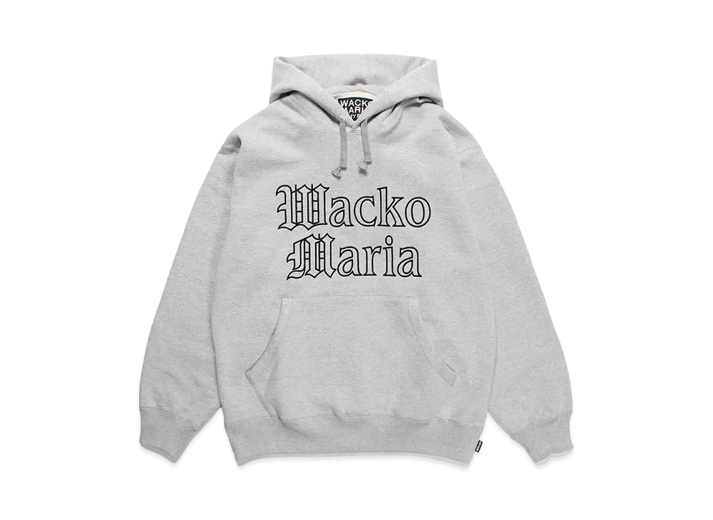 WACKO MARIA Heavy Weight Pull Over Hooded Sweat Shirt "Gray"