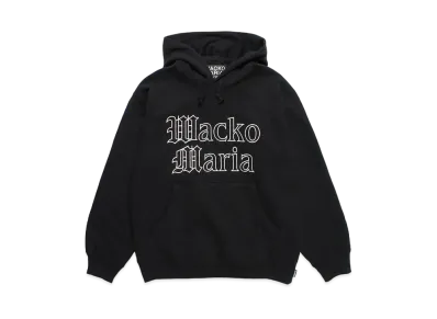 WACKO MARIA Heavy Weight Pull Over Hooded Sweat Shirt "Black"