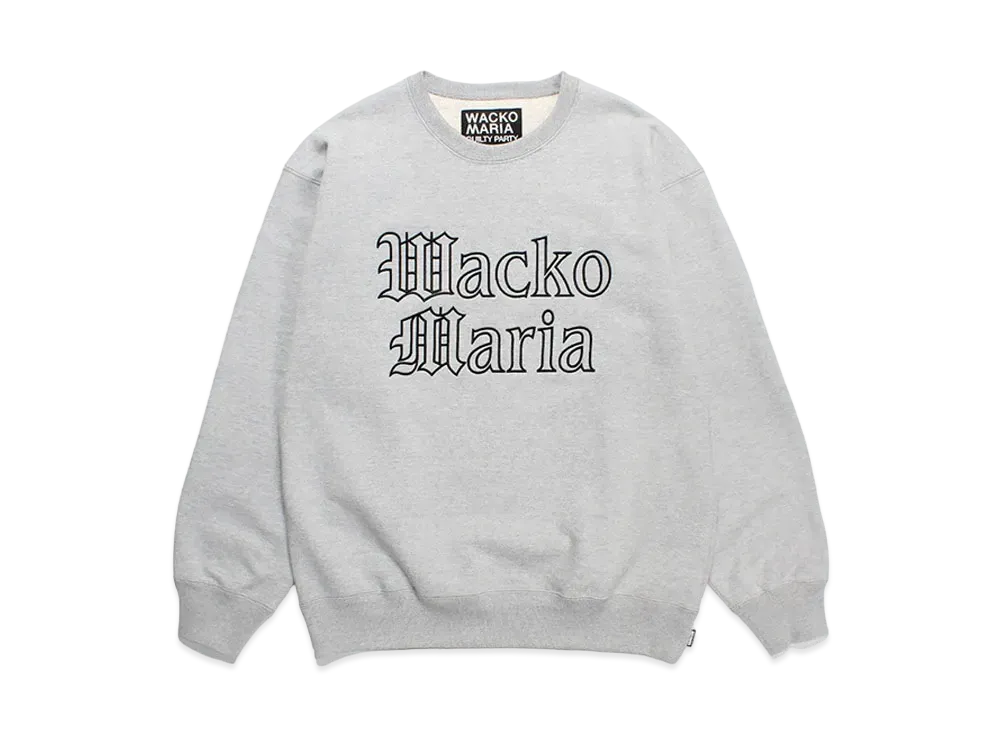WACKO MARIA Heavy Weight Pull Over Sweat Shirt "Gray"