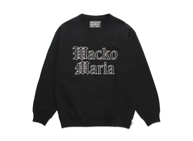 WACKO MARIA Heavy Weight Pull Over Sweat Shirt "Black"