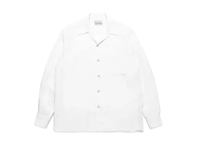 WACKO MARIA 50's Open Collar Shirt "White"