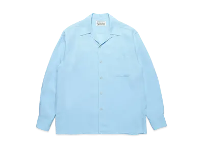 WACKO MARIA 50's Open Collar Shirt "Blue"
