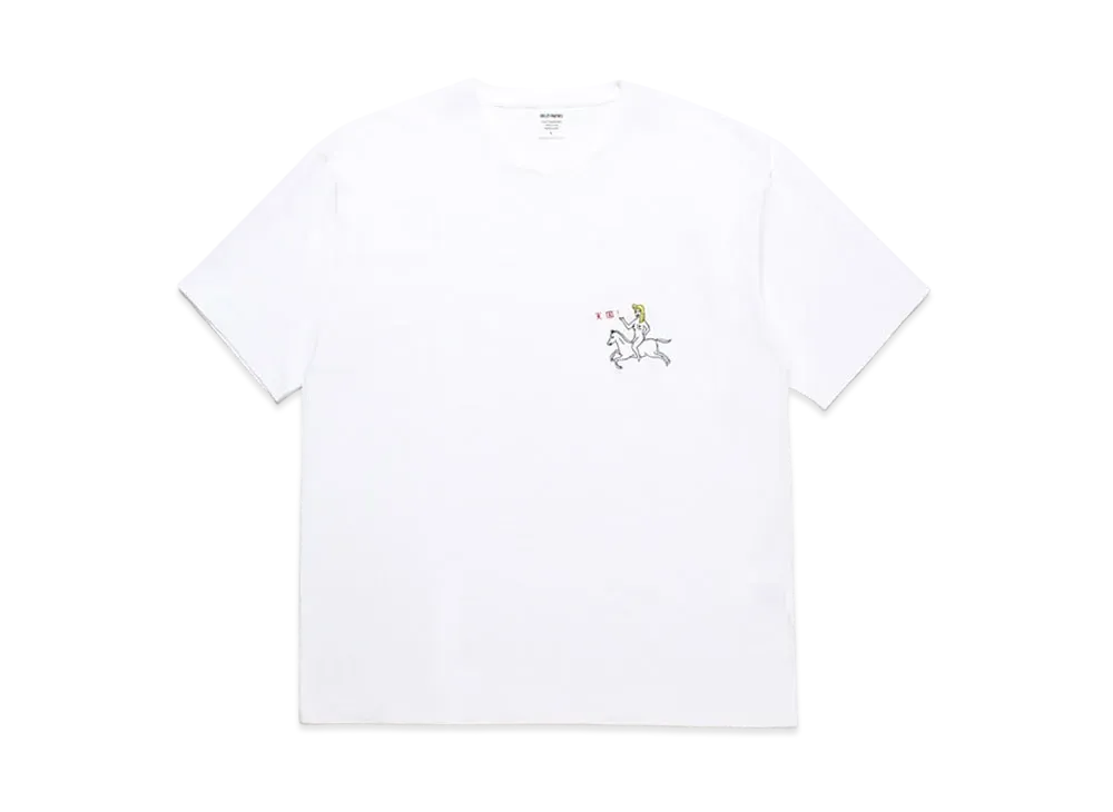 WACKO MARIA Washed Heavy Weight T-Shirt "White"