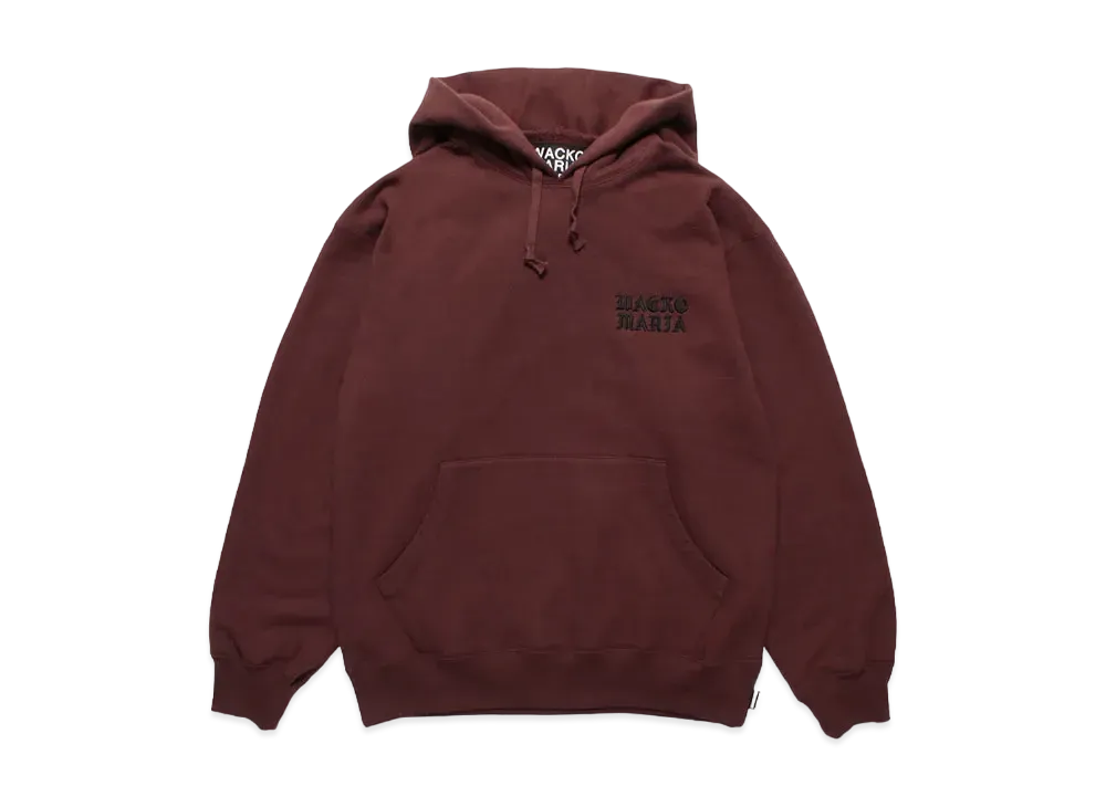 WACKO MARIA Heavy Weight Hooded Sweat Shirt "Burgundy"