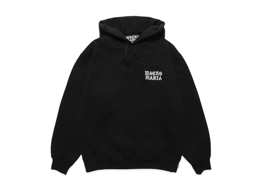 WACKO MARIA Heavy Weight Hooded Sweat Shirt "Black"