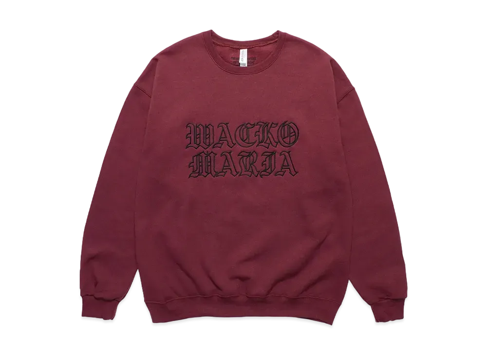 WACKO MARIA Sweat Shirt "Burgundy"