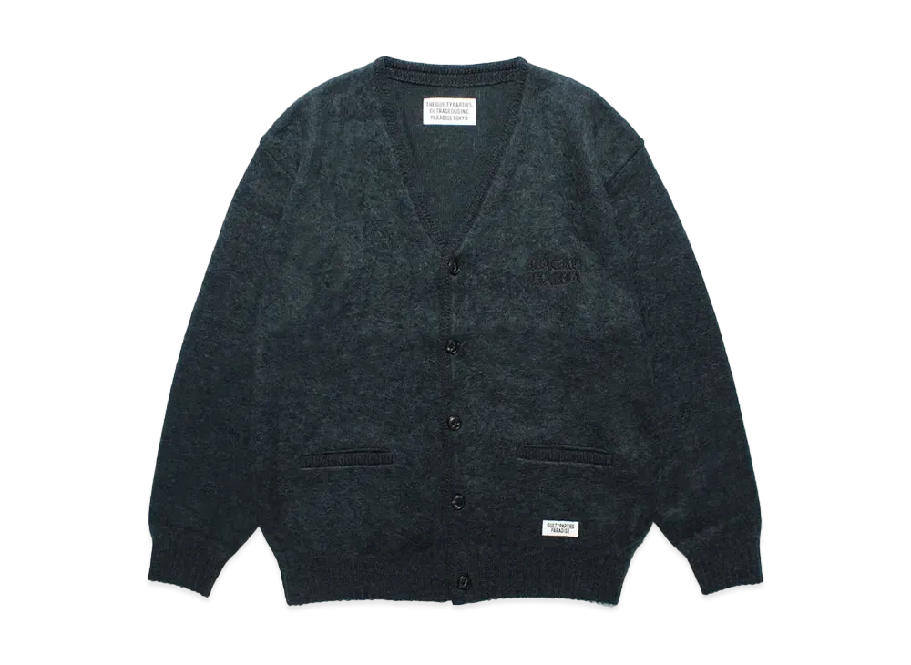 WACKO MARIA Mohair Knit Cardigan "Dark Green"
