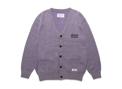 WACKO MARIA Mohair Knit Cardigan "Purple"