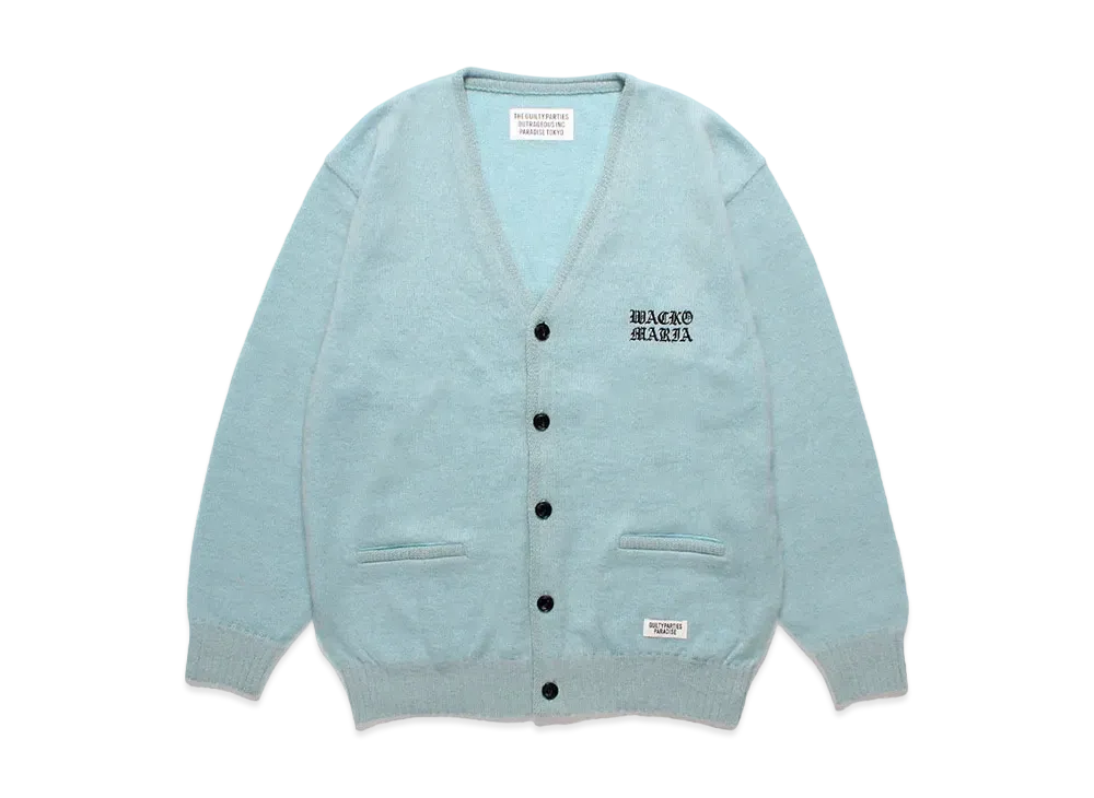 WACKO MARIA Mohair Knit Cardigan "Blue"