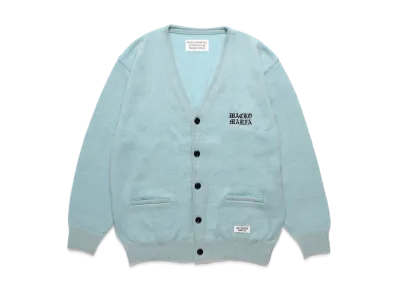 WACKO MARIA Mohair Knit Cardigan "Blue"