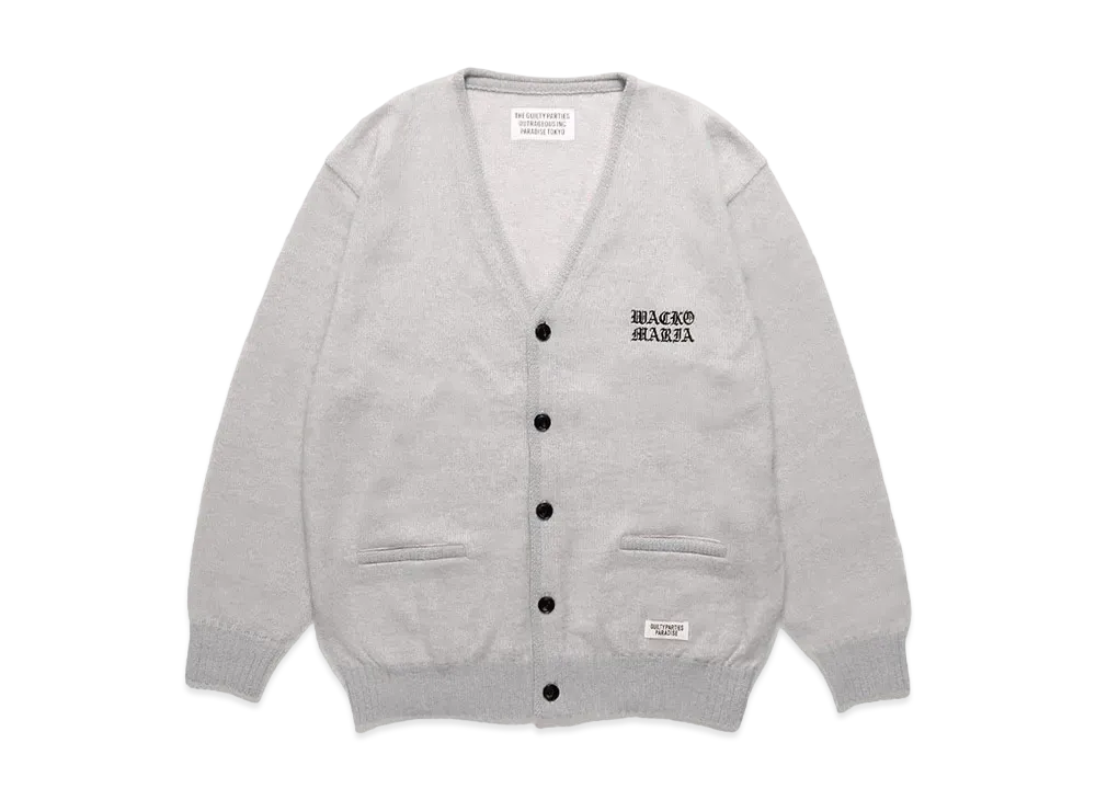 WACKO MARIA Mohair Knit Cardigan "Gray"