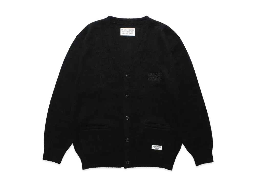 WACKO MARIA Mohair Knit Cardigan "Black"