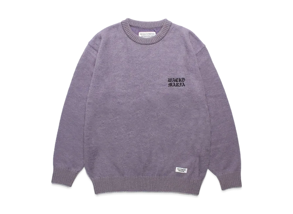 WACKO MARIA Mohair Knit Sweater "Purple"