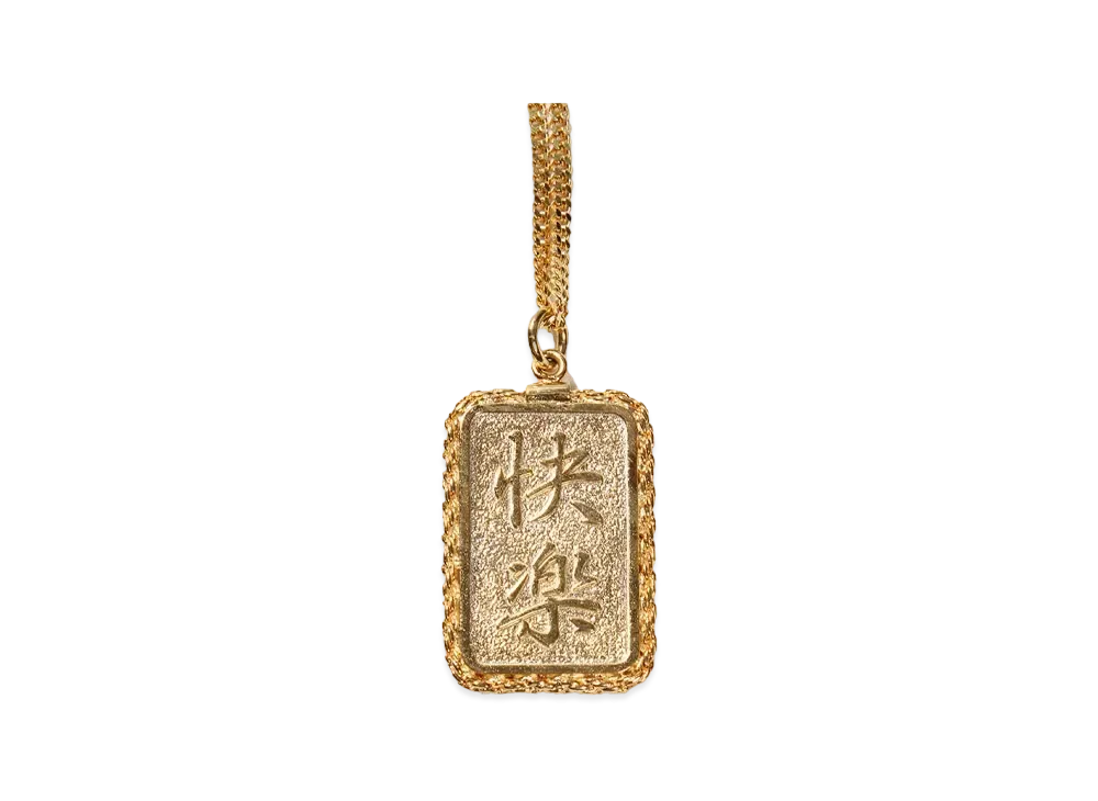 WACKO MARIA Plate Necklace "Gold"