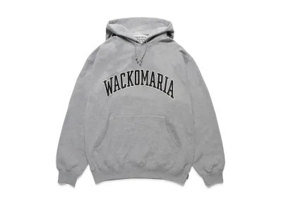 WACKO MARIA Middle Weight Pullover Hooded Sweat Shirt "Gray"